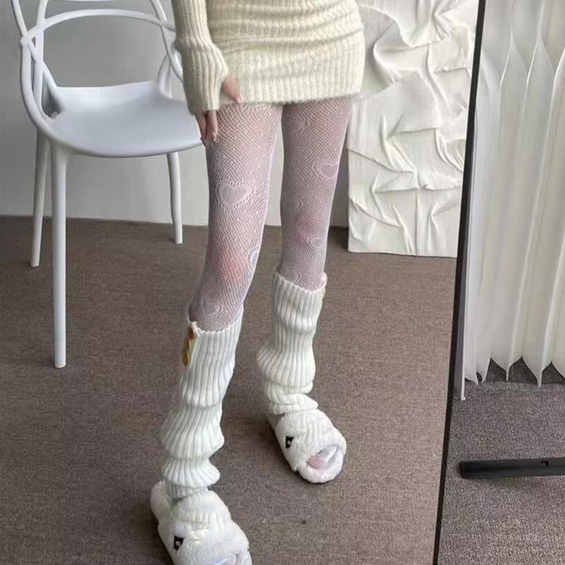 Women Lace Patterned Fishnet Tights High Waist Fishnets Leggings Net Stockings Pantyhose Thigh High Stockings Hosiery