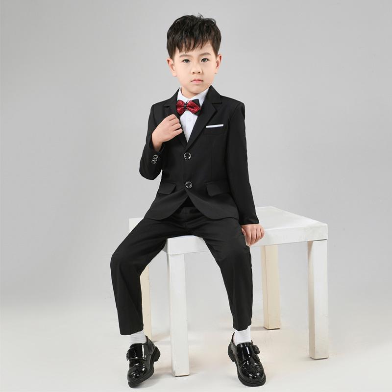 Boys' Formal British-Style Suit for Ages 4-12 - Ideal for Flower Boy and Piano Performances