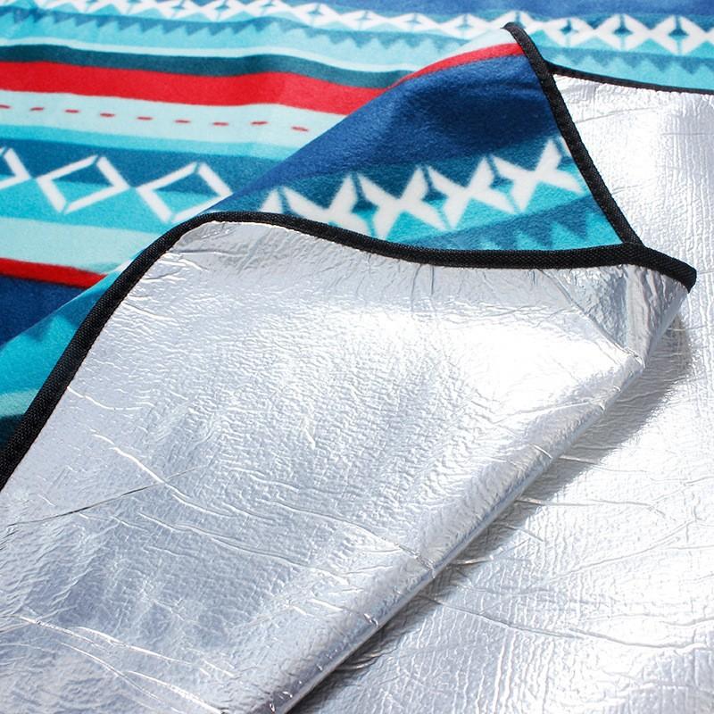 Outdoor Suede Ethnic Flannel Multi-Person Moisture-proof Cushion Picnic Mat Thickened 130150cm