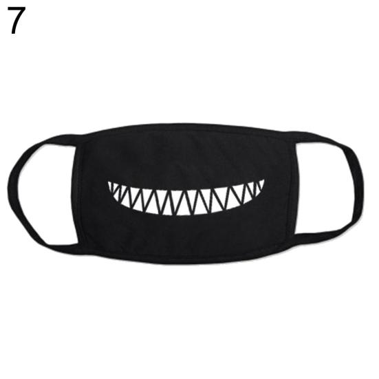 1/10Pcs Cute Cartoon Anti Droplet Dust Washable Reusable Cotton Face Mask Cover