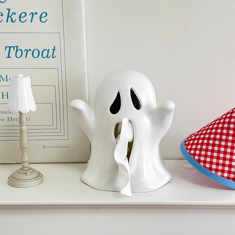 Ghost Tissue Box Home Decor With Modern Design For Living Room And Bathroom Use