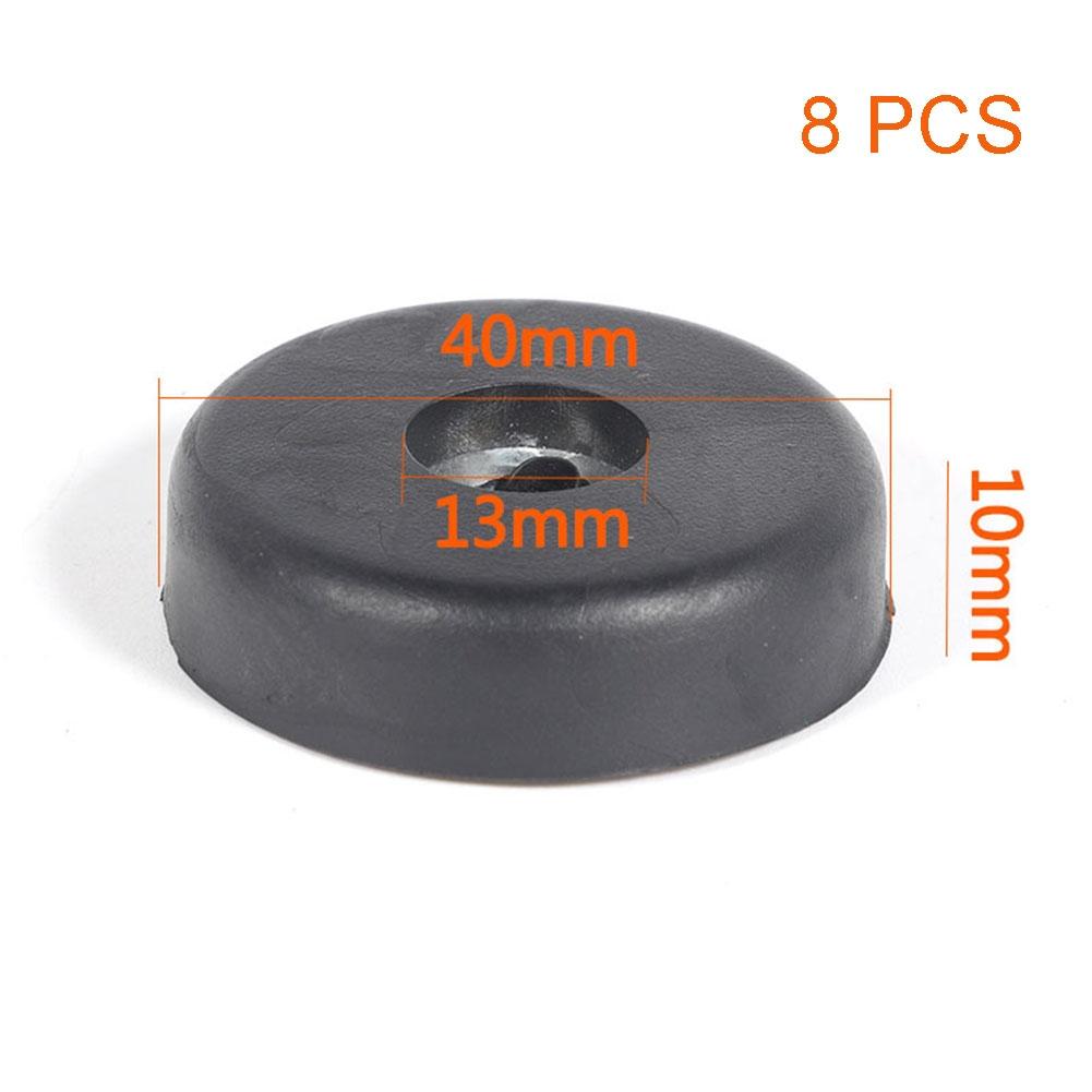8pcs Speaker Cabinet Rubber Table Conical Full Size