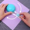 Circular Paper Cutter 360 Degree Rotation Clear Scale Slide Adjustment Anti Slip Circle Paper Trimmer
