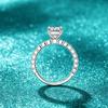 S925 Sterling Silver D Color 1 Carat Moissanite Engagement Ring