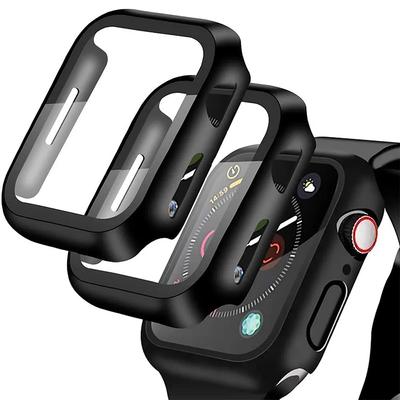 Verre+Coque pour Apple Watch Ultra 9 8 7 6 5 4 SE Pare-chocs Pour iWatch Séries 49mm 45mm 41mm 44mm 40mm 42mm 38mm Protection d'écran