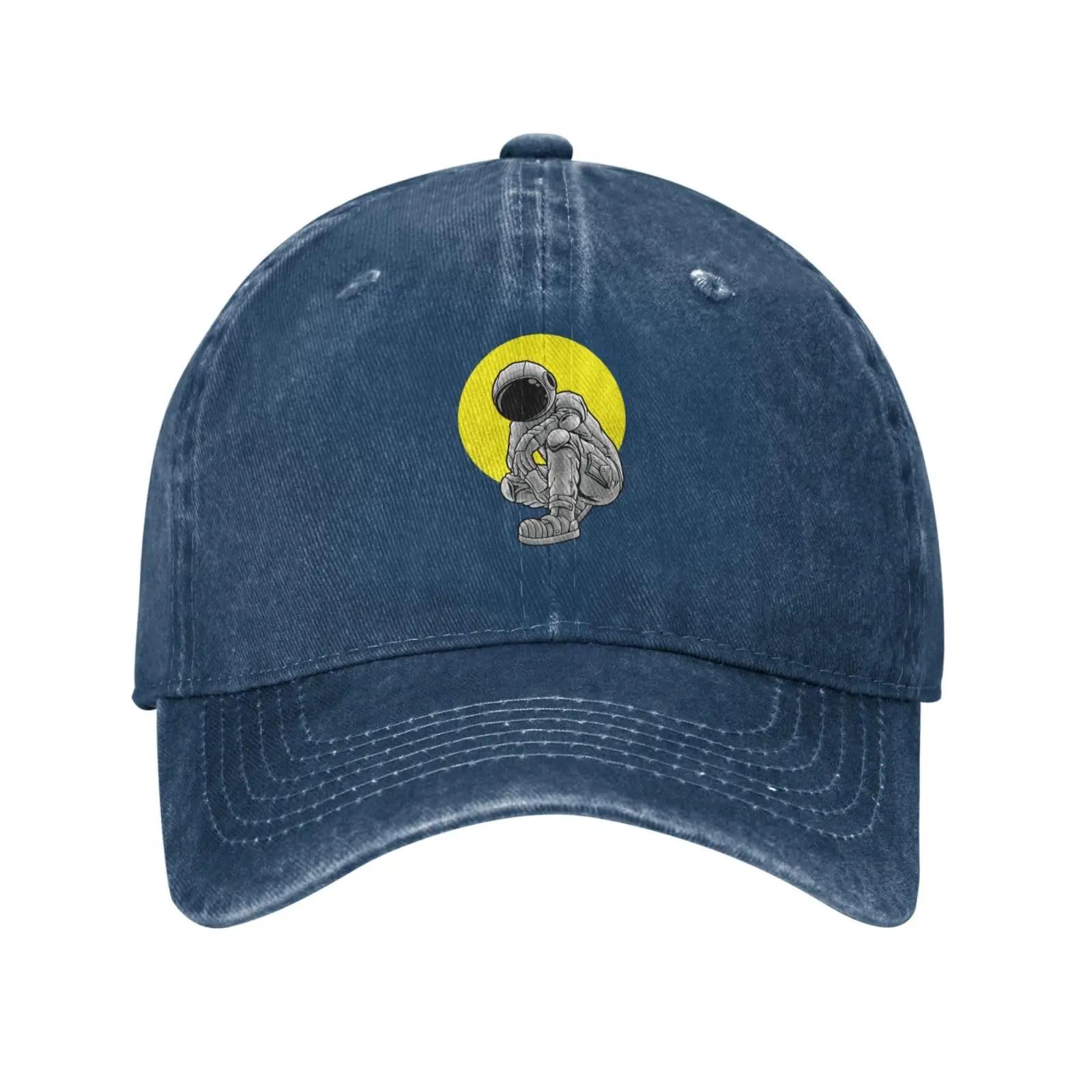 

Handsome Astronauts Baseball Cap for Men Women Vintage Trucker Hat Golf Hats Dad Caps Adjustable белый