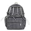 Schoolbag Mori small fresh plaid schoolbag large capacity cute soft cute bow student backpack light travel backpack