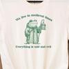 We Live In Medieval Times T-shirt Funny Frog Tee T-shirt Tee Renaissance Faire Ren Wizard Meme Witchy Witch Pun Punny Castlecore Knight