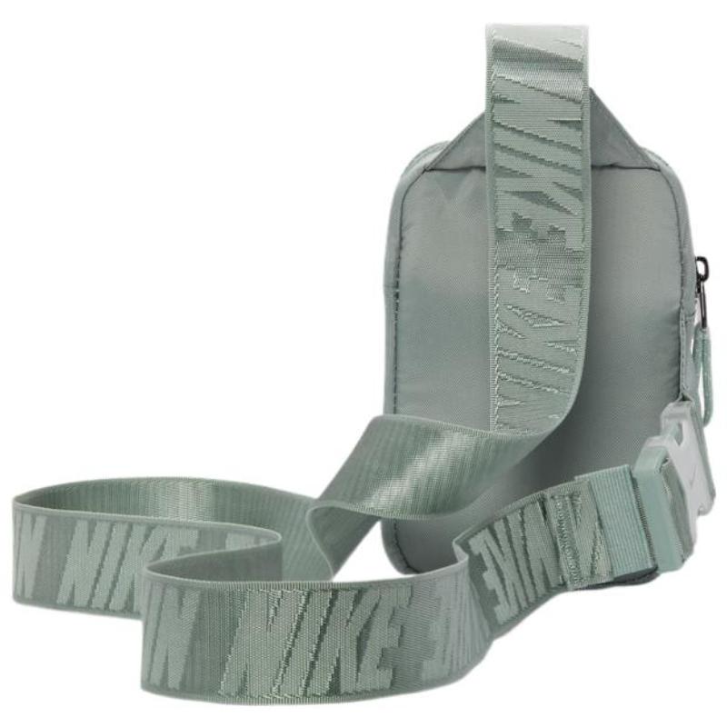 Nike Materiałowa torba crossbody, nerka, torba sling unisex dymnoszara jadeitowa casualowa CV1064-357