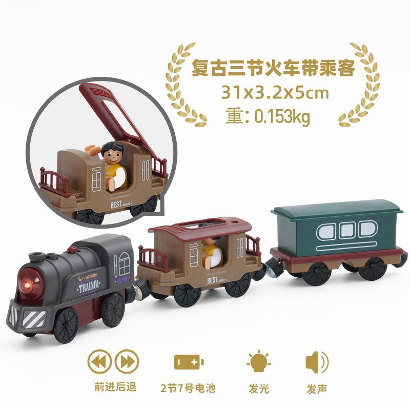 Elektrische Eisenbahn Magnetisches Auto Diecast Slot Passend für alle Marken Holzeisenbahn Schiene Eisenbahn Elektrische Schiene Eisenbahn Für Kinder Kinderspielzeug