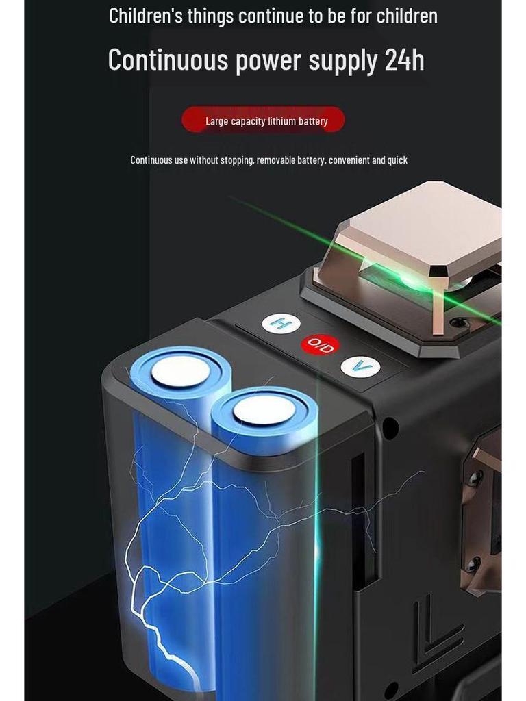 High Precision 16-Line Green & Blue Light Laser Level with Infrared Wall Sticker