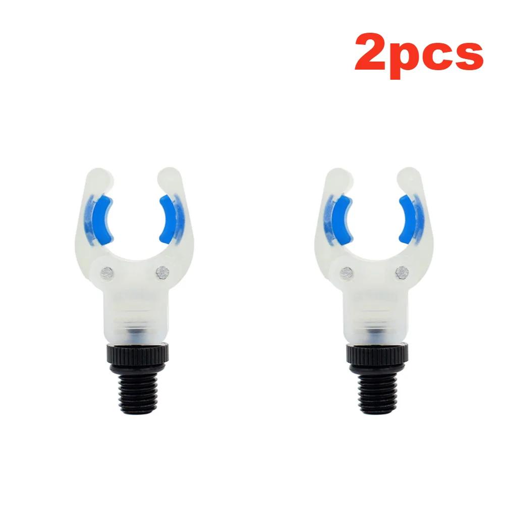 1/2Pcs Luminous Fish Rod Support Stand Heads U Shape Carp Fishing Rod Stand Rest Head Portable Holder Clips Fishing Rod Bracket