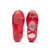 1 Pair Girls Ballet Shoes Soft Sequin Crown Pattern Anti-skid Bottom Elastic Band Faux Silk Toddler Big Kid Children