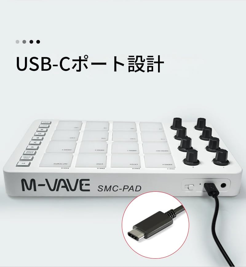 zmart Wireless MIDI Controller Ideal for Percussion Keyboards Interface Portable Design Small MIDI Pad Compact MIDI Pad Portable MIDI Pad Small MIDI