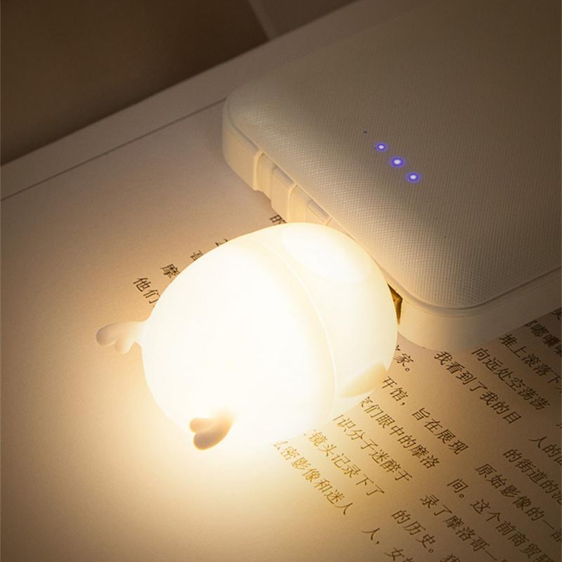 Mini USB LED Night Light Wireless Night Light Recharge Bedroom Bedside Kitchen Lamp Cartoon Decoration Table Lamp For Kids Gift