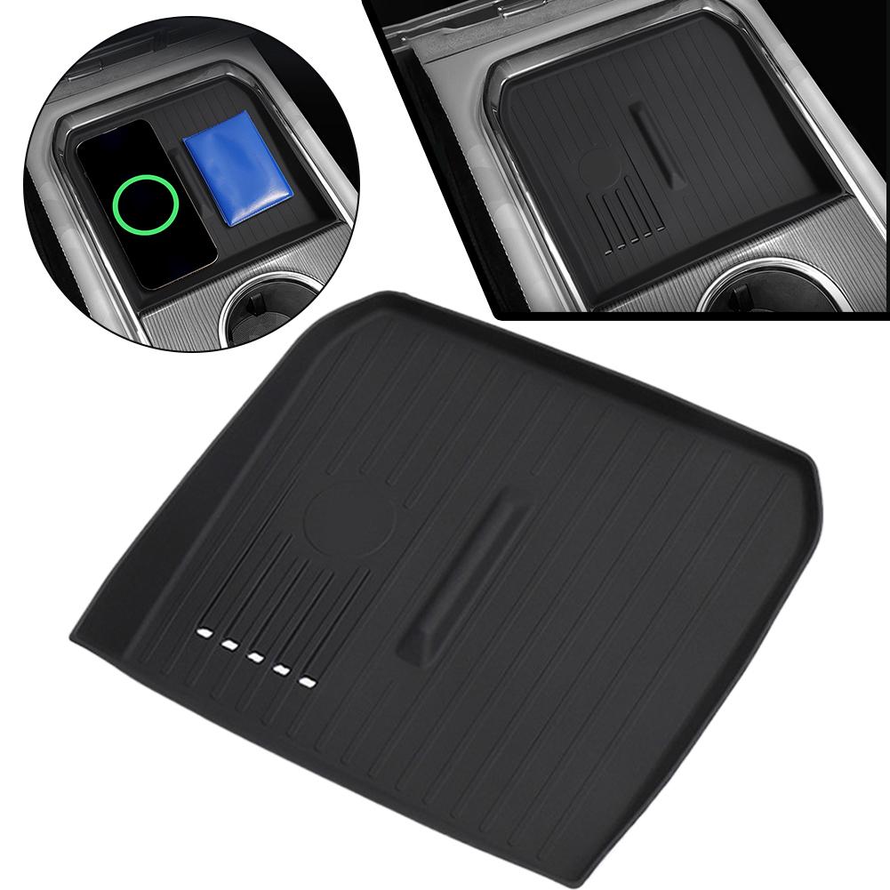 For MAZDA EZ-6 6e 2025 Central Control Armrest Box Silicone Box Charging Car Storage Accessories Modification Wireless Pad Y1N9