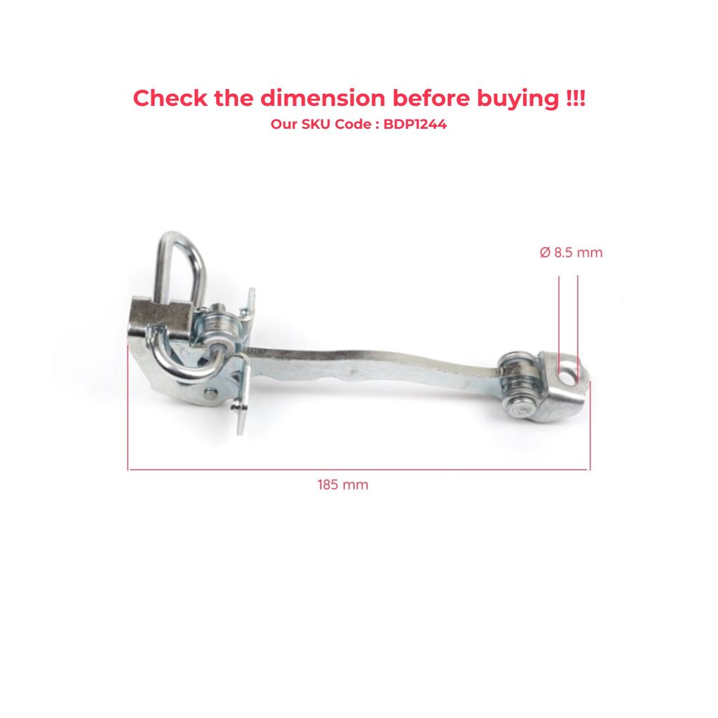 EDP1244 Front Left or Right Door Catch Hinge Brake Stop Check Strap Limiter 13147255 for Vauxhall Opel Meriva A X03 2003-2010