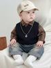2026 Boys' Spring & Autumn Korean-Style Knit Sweater & Shirt Three-Piece Set