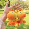 Cute Capybara Lulu Plush Keychain Lovely Dolphin LULU Plush Doll Stuffed Animal Key Ring  Kids Toy