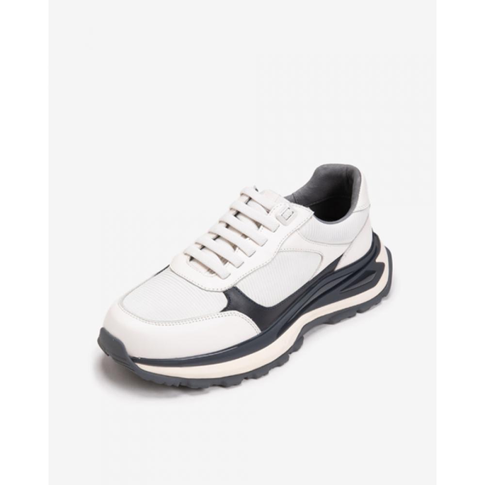 ESquire Men S Cowhide Sporty SneakerS White