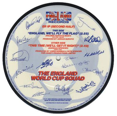 7inch Record ENGLAND WORLD CUP SQUAD - This Time (We'll Get It Right) ER1P England Records 1982 UK Pop Used