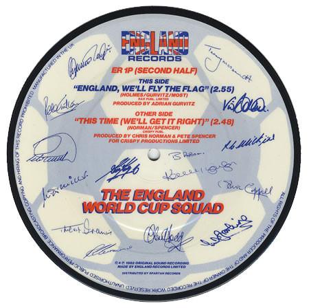 

7inch Record ENGLAND WORLD CUP SQUAD - This Time (We ll Get It Right) ER1P England Records 1982 UK Pop Used