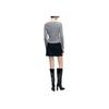 Karl Lagerfeld French Elegant Daily Office Commuting Dating Outfit Light Luxury Texture Knit Sweater Women tops Gray K26L2203