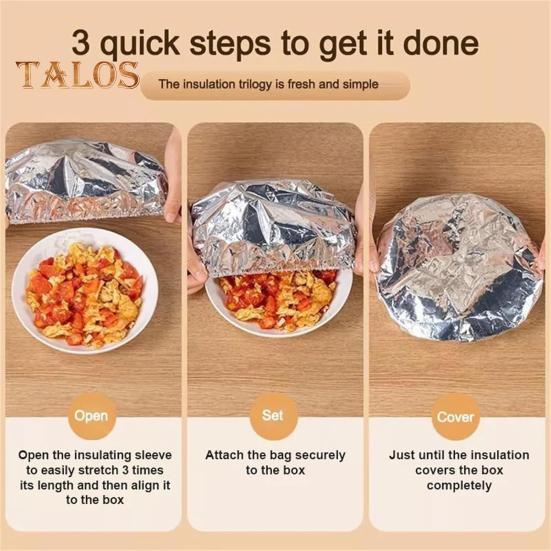 Isolierhülle aus Aluminiumfolie, hitzebeständige Lebensmittelabdeckungen für die Küche, elastische Frischhaltebeutel, Abdeckungen aus Aluminiumfolie zur Aufbewahrung von Lebensmitteln