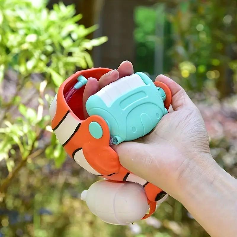Animal Manual Water Gun, Ultra-long Range, Clown Fish Crocodile Shark Dinosaur Shape Water Gun, Color Mixing