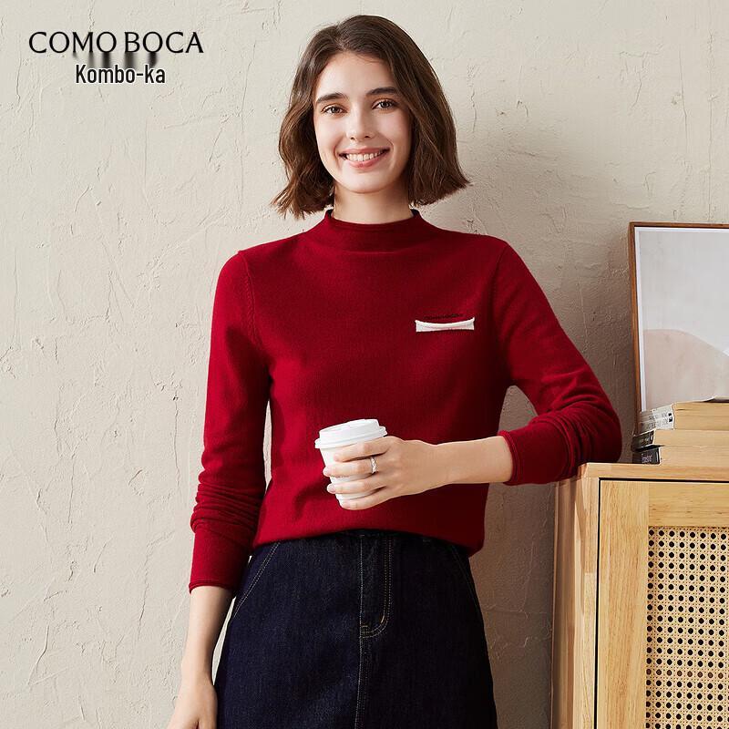 

Женский кашемировый свитер с воротником-стойкой на осень/зиму XL