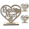 Beautifully Crafted Wooden Heart Plaque Perfect Happy Mothers Day Gift Decor