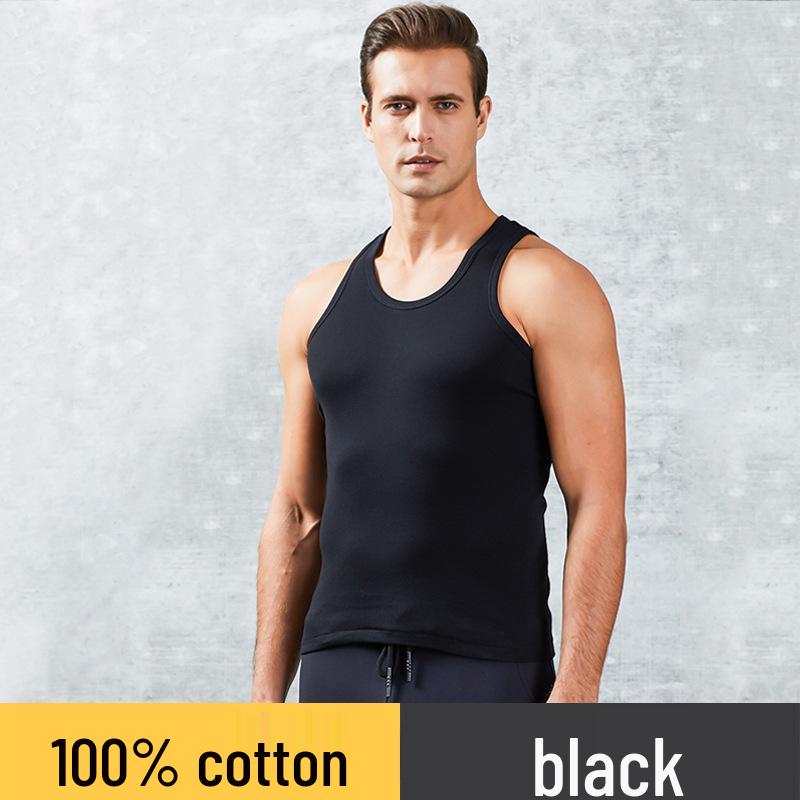 

Premium Pure Cotton Men s Casual Tank Top XXL чорний
