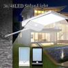36/48 LED Home Outdoor Patio Solar Street Light Outdoor Balcony Fence Sensor Three Modes IP65 Waterproof Wall Solar Lights
