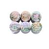 Watercolor Courtyard Fence Landscape Tape Stickers, Beautiful Fence Patterns for Hand Account Decoration and DIY Crafts