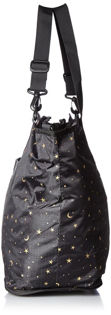 Hapitas Foldable Available In a Variety of Starry Black Multi-Purpose Bag, Carry-On, Patterns, 22L, 35cm, 0.62kg,