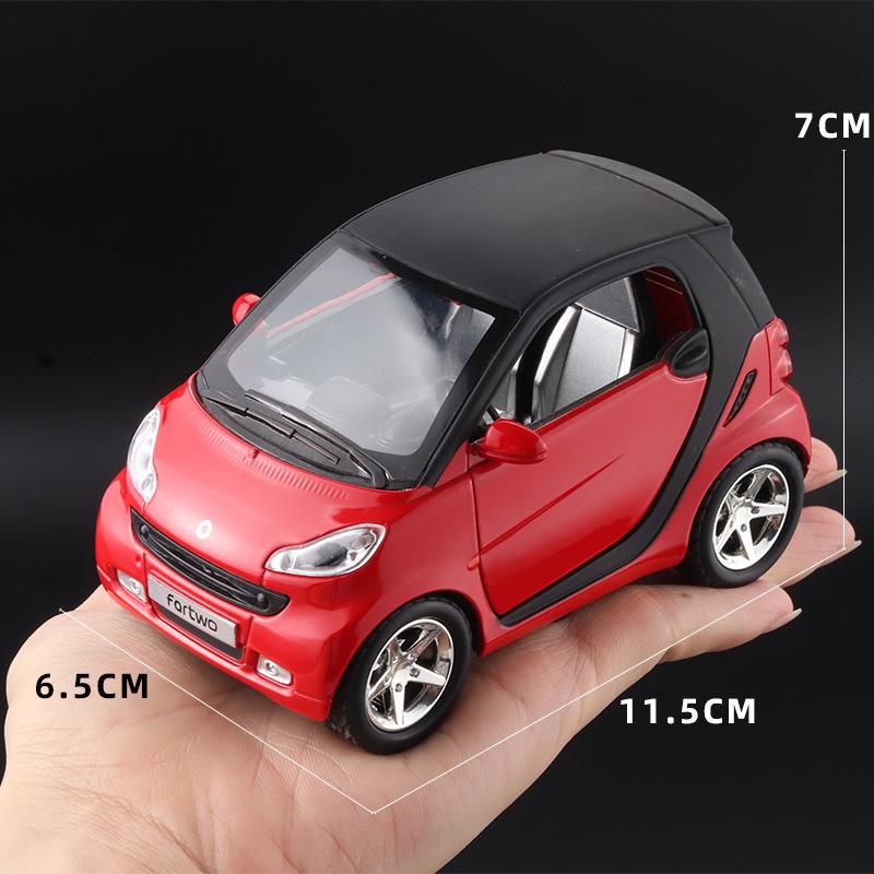 Smart Alloy Car Model With Sound And Light Back To Open The Door Cute Boys And Girls Car Toys