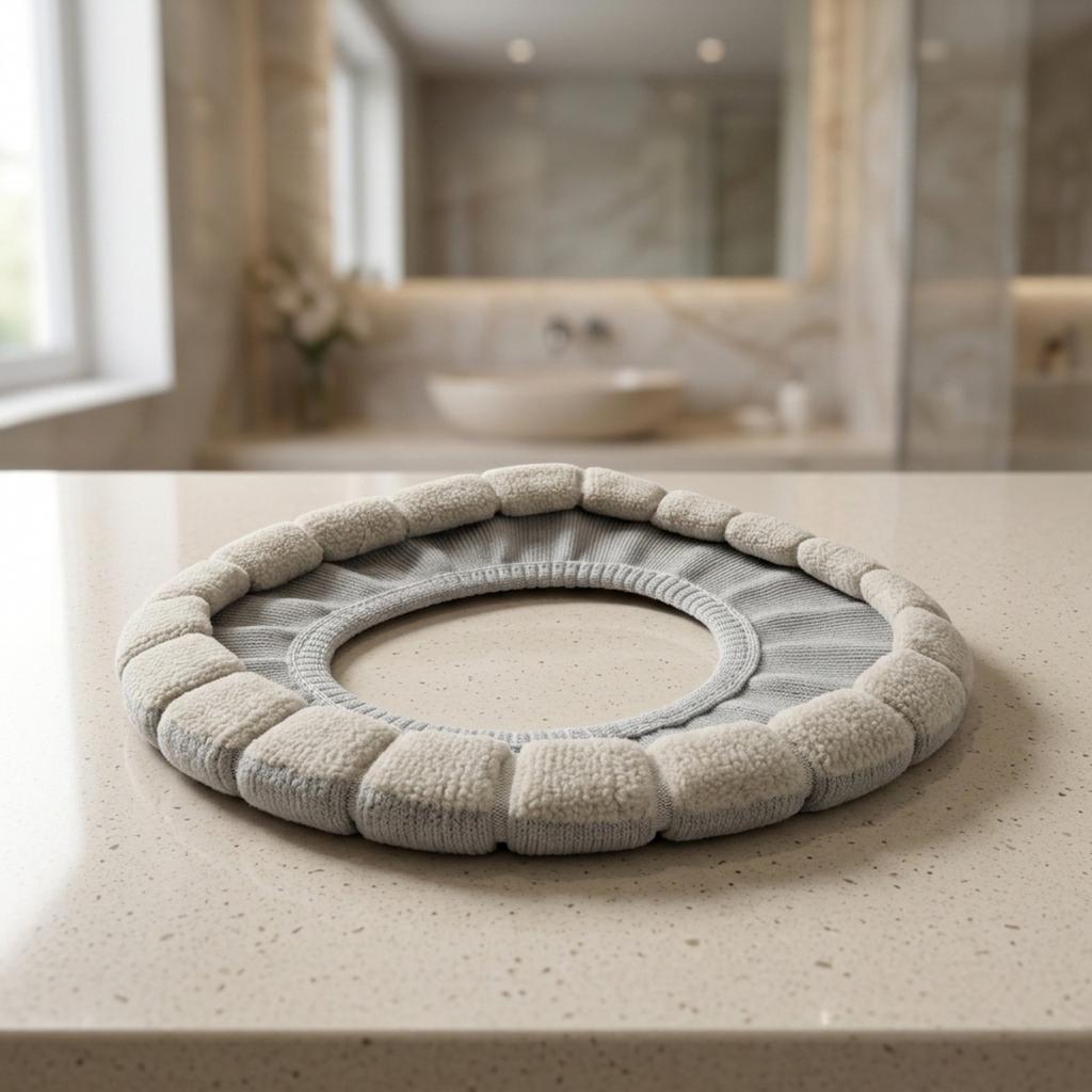 Toilet Seat Cover Toilet Seat Pad Warm Seating Stretchable Fabric