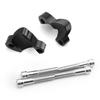 Schwarze 1-Zoll-Lenker-Riser-Erweiterungen für Sportster XL1200X Forty Eight 48 2010-2018
