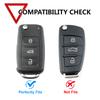 3 Button TPU Remote Flip Key Cover Shell Holder Case Protect For Volkswagen Beetle Passat Polo Golf MK5 MK6 Plus Estate Jetta