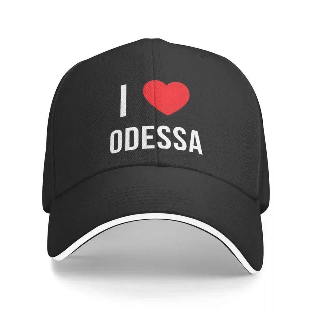 I Love Odessa Baseball Caps Hip Hop Peace Freedom Sandwich Hat Unisex Style Adjustable Headwear Outdoor