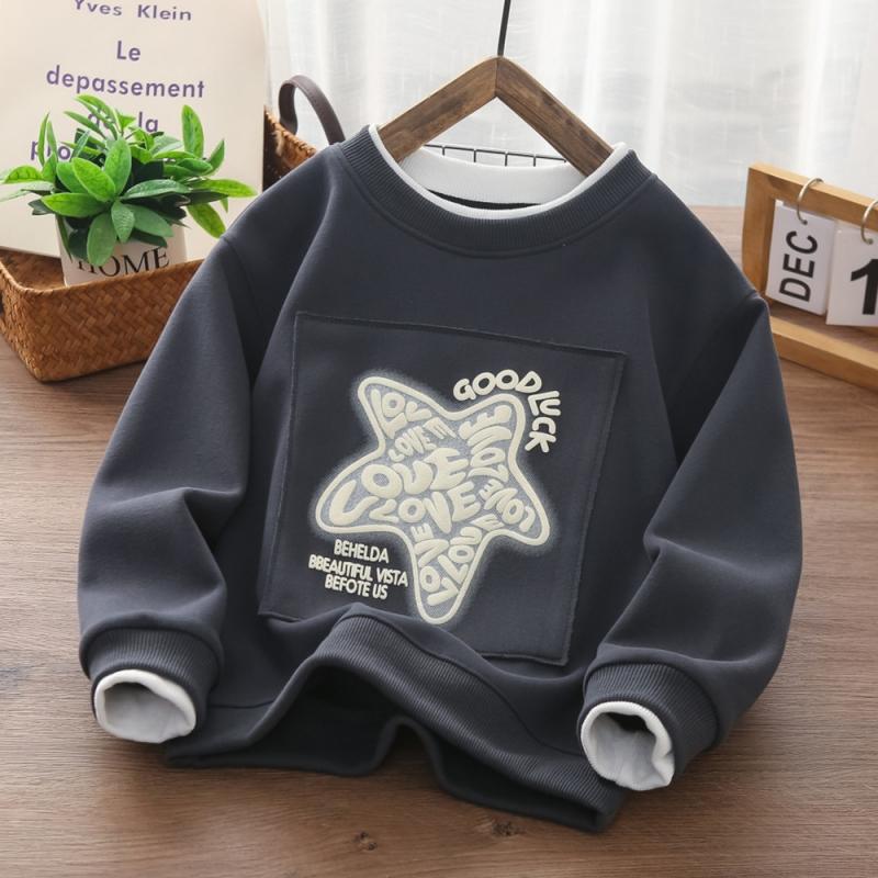 Sudaderas para niños, camisetas de algodón, prendas de vestir exteriores, ropa informal de primavera y otoño, regalo para niños, ropa de cuello redondo para adolescentes, top de moda para niños