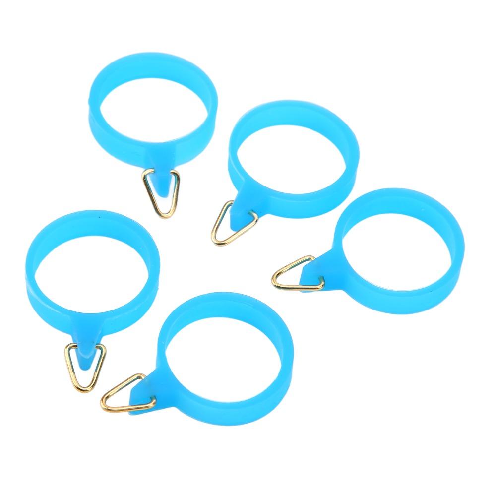 5PCS High Elastic Fishing Rod Hook Holder with Rubber Circle Fishing Hook Holder  Water Activities