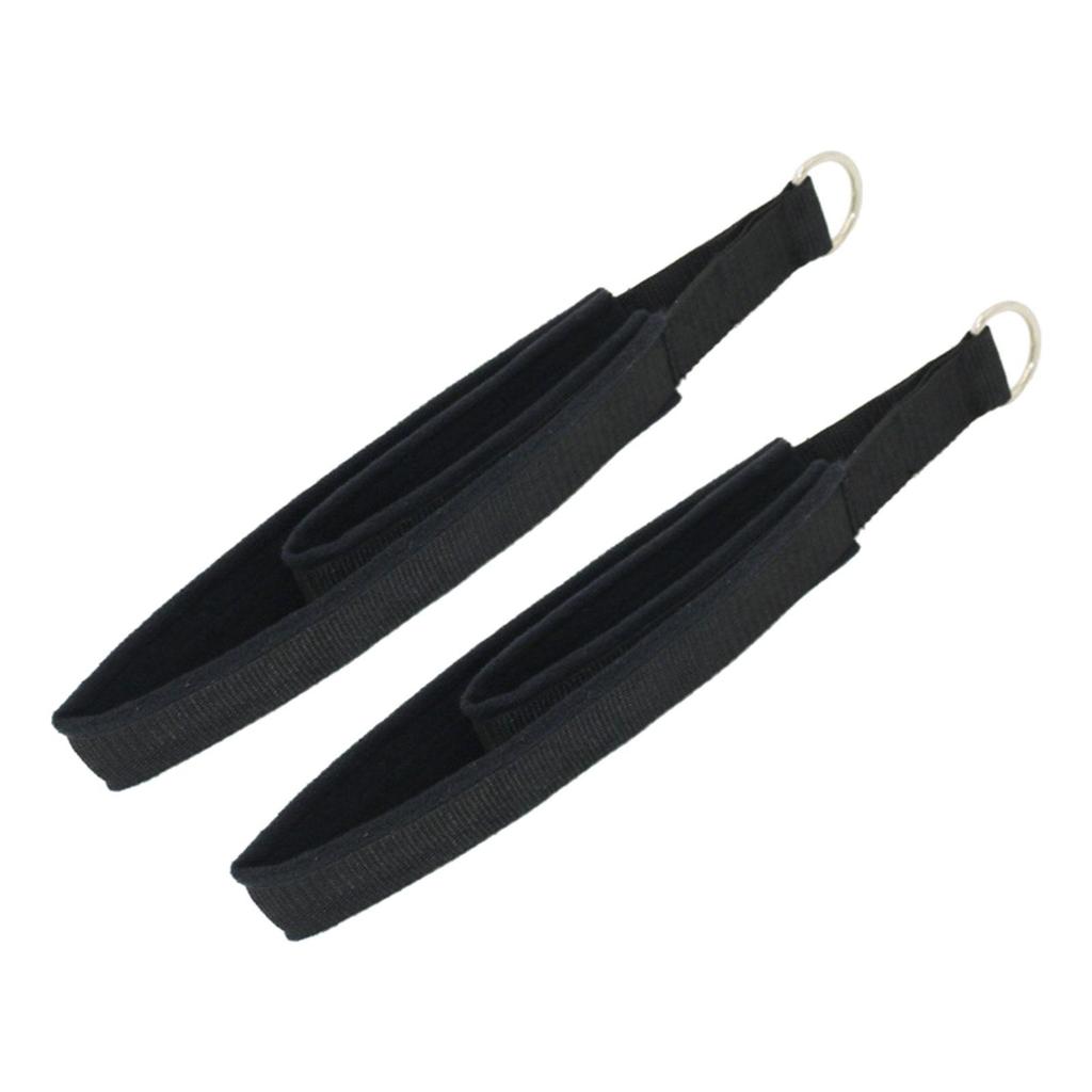 2Pcs Pilates Double Loop Straps D Rings Straps Yoga Exercise Equipment Home Gym Stretch Exercise Band Waist Back Leg Yoga Straps