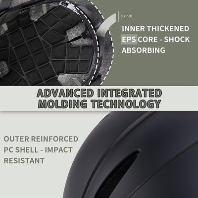 Bicycle Helmet, One-piece Casual Cap Helmet, Outdoor Sports Scooter Riding Helmet