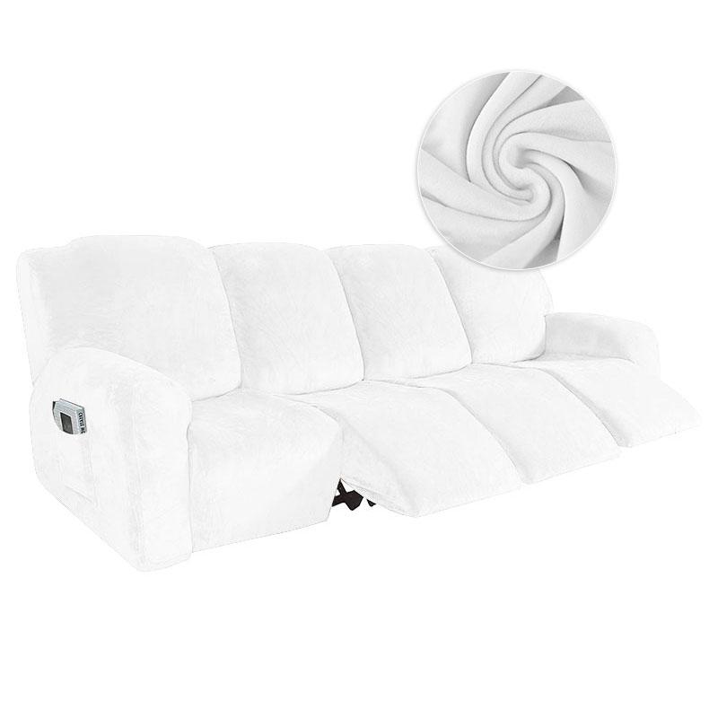 1/2 Seater Stretch Recliner Sofa Cover Soft Velvet Lazy Boy Armchair Covers Elastic Non Slip Sofa Slipcovers for Living Room