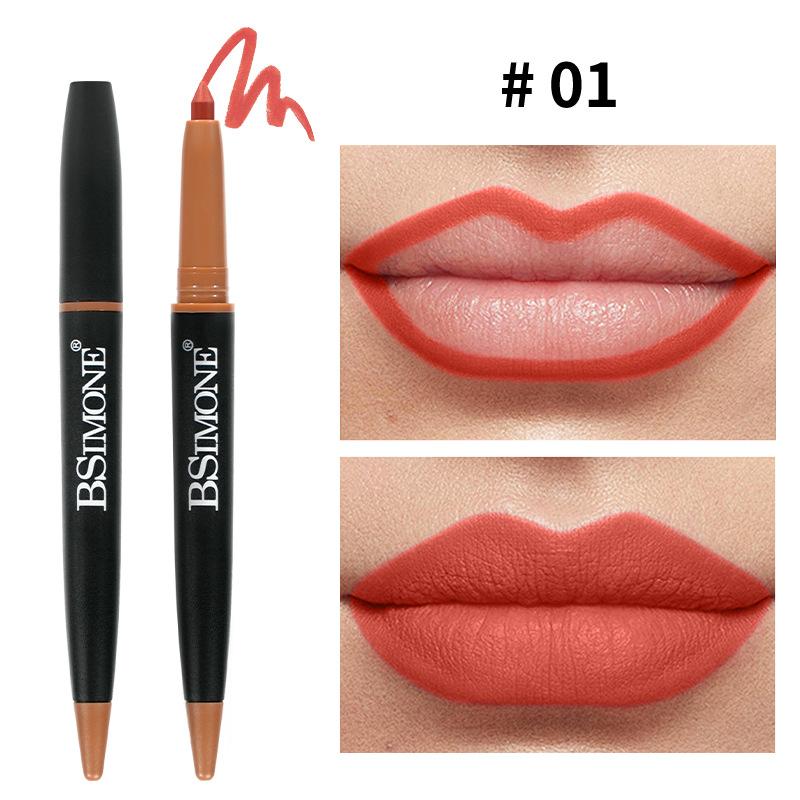 Bsimone Tapered Lip Liner Matte Nude Brown Velvet Lipstick Waterproof Non Sticky Contouring Tint Lip Liner Crayon Lip Makeup 1