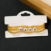 Golden Beaded MAMA Letter Charm Bracelet for Women Mother's Day Gift Jewelry