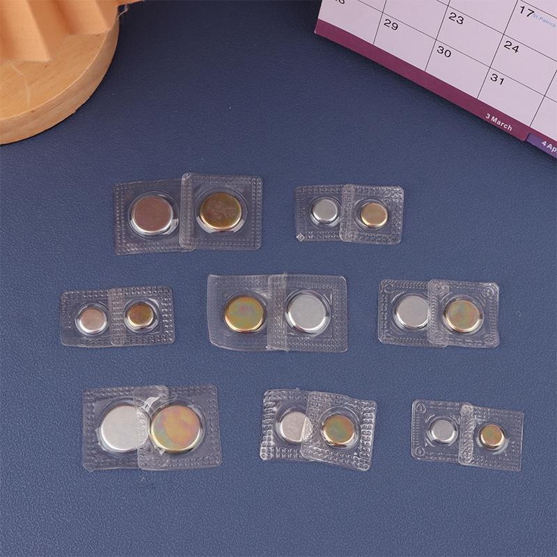 5Pairs Invisible Hidden Magnetic Metal Snaps Button Diy Accessories For Overcoat Handbag Garment Scrapbooking