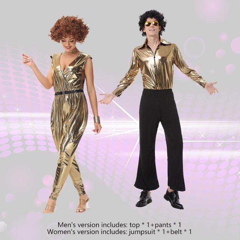 Unisex Polyesterfaser Kostüm für Spiel, Anime und Cosplay, Retro Europäischer und Amerikanischer Disco-Stil