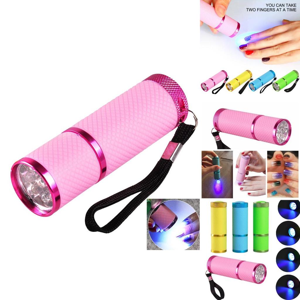 Lanterna Compacta de LED para Secagem de Unhas com Alça Preta para Fácil Portabilidade e Baixo Consumo de Energia